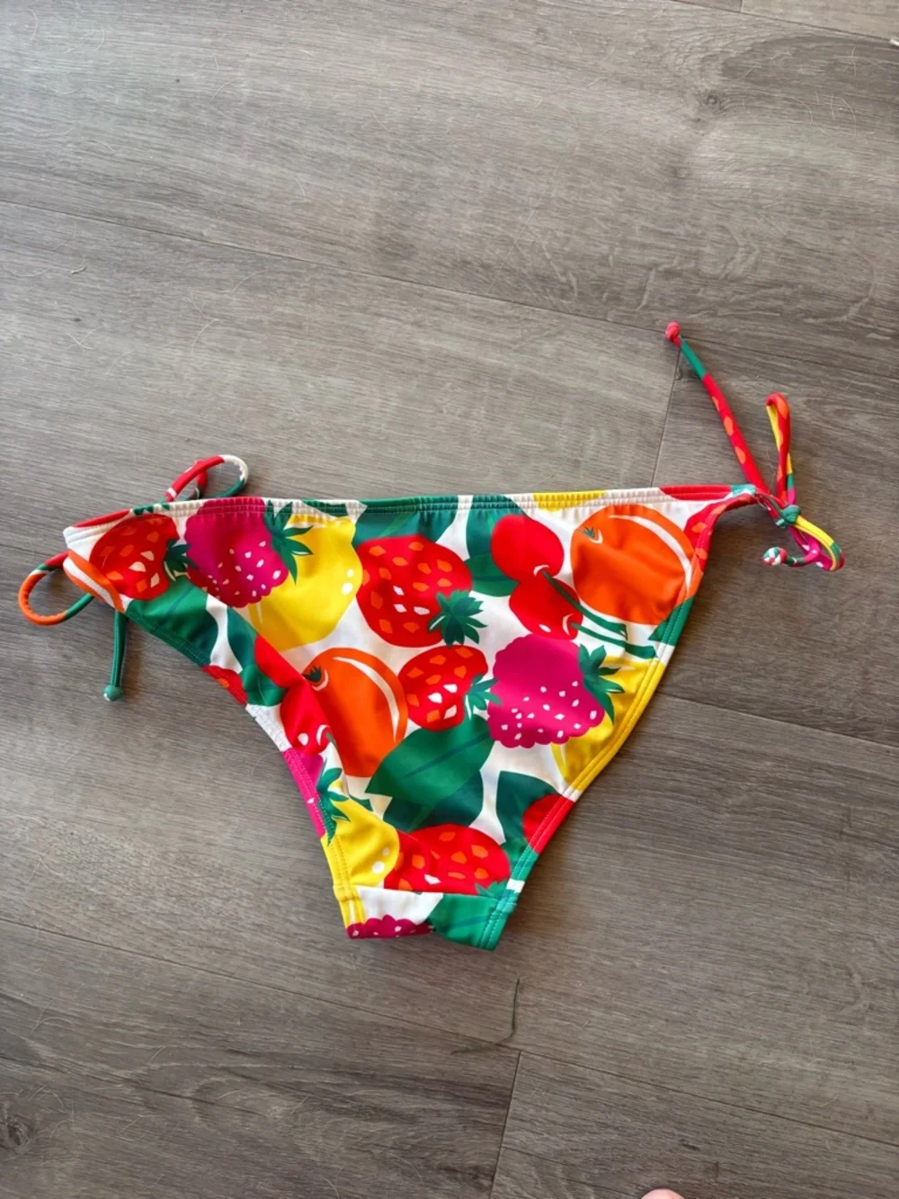 Boden size 4 Symi String Bikini Bottoms-Multi, Summer Fruits - Picture 5 of 5